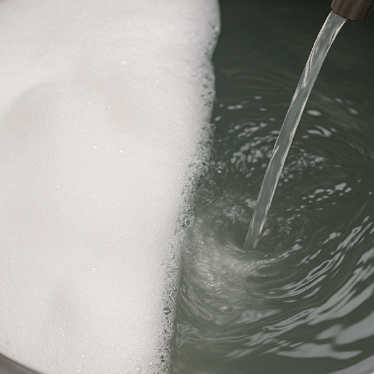 ANTIFOAMZERA I30 Antiespumante en emulsión base siliconas, formulado para eliminar espuma en medios acuosos.