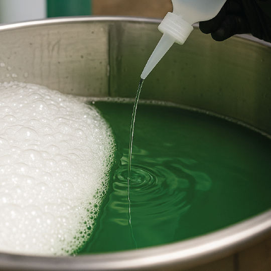 ANTIFOAMZERA NO SILICONADO Antiespumante formulado con aceites alifáticos, libre de siliconas, para control localizado de espuma.